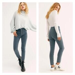 Free People We The Free Sun Chaser Corduroy High Rise Skinny Pants Size 31
